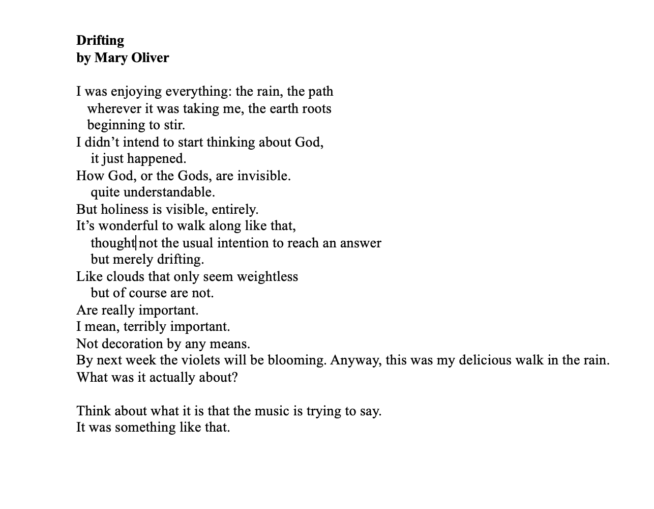 Terribly Important (Holiness is Visible)