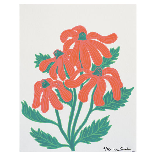 Print of Little Delight #19: Coral Cone Flower