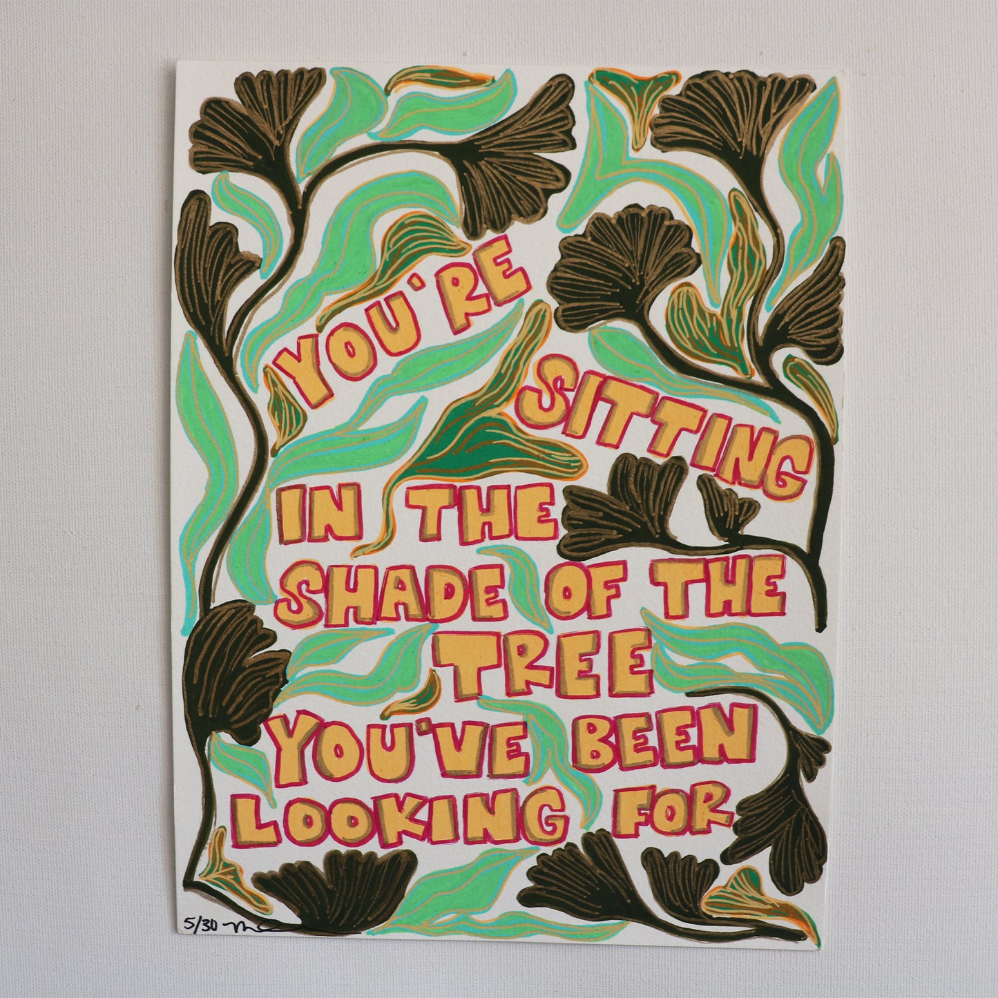 Print of Little Delight #5: You're Sitting in the Shade of the Tree
