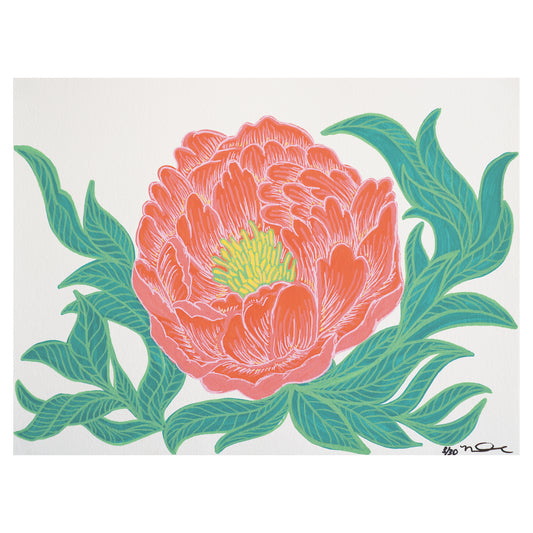 Print of Little Delight #8: Coral Peony
